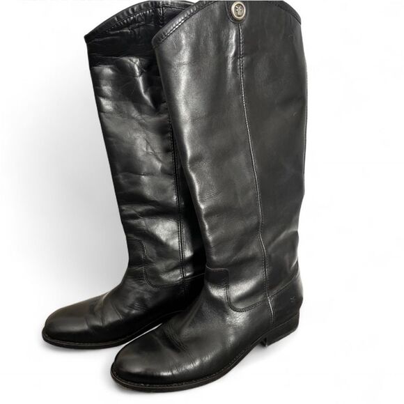 Frye Melissa Button Boots 2 Tall Black 7.5 - Picture 5 of 7